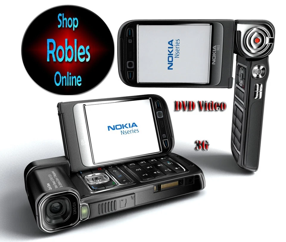 Nokia N93 Black (Ohne SIM-Lock)GSM WLAN 3G 3,2MP Zeiss UKW Original Finnland NEU - Bild 1 von 4