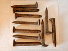 20 Railroad spikes train nails blacksmith forge Steel Iron Carbon Knife making