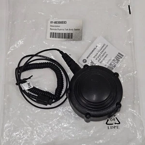 Motorola 0180300E83 Remote Push-to-Talk Body Switch 2-Way Radio - Zdjęcie 1 z 6