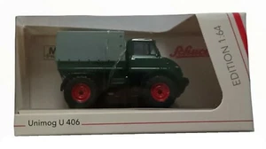 Schuco Unimog U 406 Dark Green Diecast Model 1:64 - Picture 1 of 3