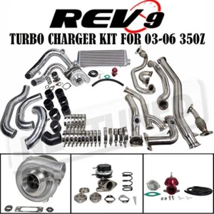 KIT COMPLETO REV9 BOLT ON T3 60-1 TURBO CARGADOR SE ADAPTA 03-06 350Z Z33/G35 VQ35DE - Imagen 1 de 12