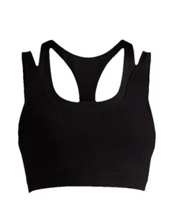 NWT Avia Women’s Sport Bra, Double Layer, Mesh( Black Soot) Size XS - Picture 1 of 3