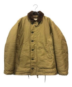 THE REAL McCOY'S N-1 Deck Jacke Khaki Alpaka Wolle Futter 36 S Vintage Repro - Bild 1 von 7