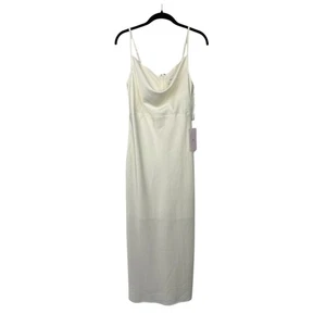 BHLDN Cali Satin Charmeuse Slip Dress Oyster Cream Ivory Size 4 Anthropologie - Bild 1 von 14