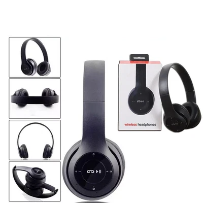 Bluetooth 5.0 Wireless Headset Over-Ear FM Radio MIC Foldable TF Card - Headsets - Image 1 of 4