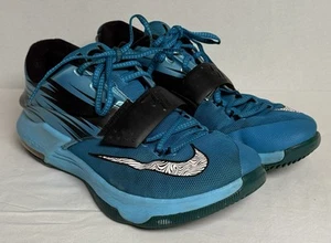 Nike KD7 Clearwater Blue & White Sneakers 653996-414 - Picture 1 of 11