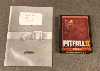VINTAGE Pitfall 2 Lost Caverns Atari 2600 W/Manual TESTED WITH FREE SHIPPING - Image 1 of 4