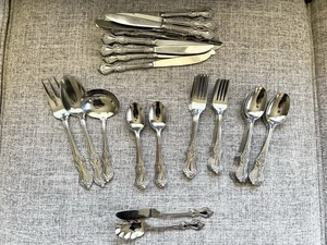 Reed & Barton MARLBOROUGH Heritage Mixed Lot Stainless Flatware 50pc Vintage - Picture 1 of 10