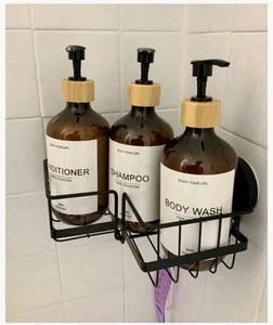 3 Piece Dispenser Set~*Shampoo, Conditioner & Body Wash ~ Soap Dispenser Set~NEW - Picture 1 of 5