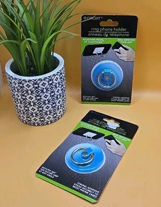 NUEVO CIRCUITO ELECTRÓNICO ANILLO AZUL SOPORTES TELÉFONO ROTACIÓN 360 GRADOS AGARRE SEGURO LOTE DE 2 - Imagen 1 de 5