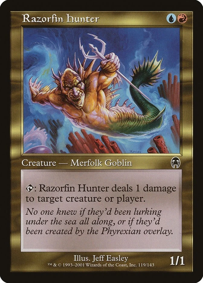 Apocalpse Razorfin Hunter MTG Magic the Gathering NM - Image 1 of 1