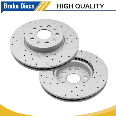 Rotores de freno delanteros perforados de 12,64 pulgadas para Chevrolet Camaro 2016 2017 2018 Foto 1 de 4