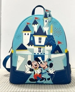 Disneyland 65th Anniversary Loungefly Mini Backpack Disney Castle - Picture 1 of 14