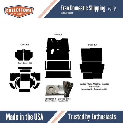 Изоляционный звукоизоляционный комплект для полного комплекта родстера модели Ford 1930-1931 годов выпуска - Изображение 1 из 4