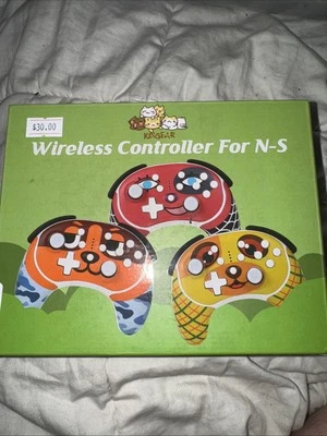 Red/ Black Wireless Nintendo Switch Controller Gamepad - Cute Fauna - Brand New - Image 1 of 4