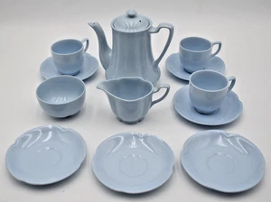 Vintage Johnson Brothers GREYDAWN Demitasse Frühstücksset 13-teilig Kaffeekanne mit Deckel - Bild 1 von 23