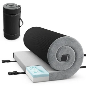 Memory Foam Camping Mattress w/Anti-slip Bottom Travel Bag for Outdoor Sleeping - Picture 1 of 10