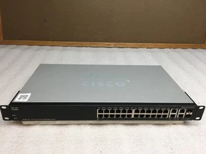 Cisco SF300-24P 24 Port 10/100 PoE Managed Network Switch - Picture 1 of 7