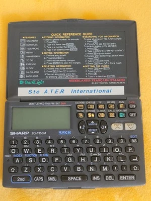 Sharp Electronic Organizer 32KB ZQ-1350M Agenda Électronique  - Photo 1/4