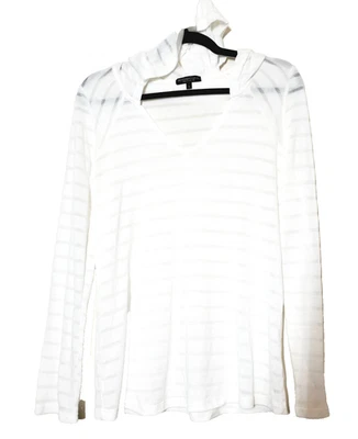 Beyond Yoga Womens Small Hooded White Top Lightweight Pullover Modal Lightweight - Image 1 of 4