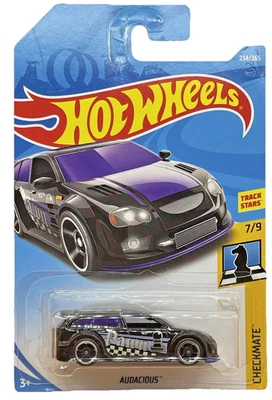 Tarjeta Larga Hot Wheels Audacious Checkmate Peón Púrpura 234/365 2017 Medias Regalo Foto 1 de 4