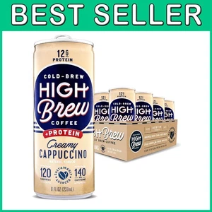 Cold Brew Coffee, Creamy Cappucino, Plus 12g Prote - Picture 1 of 8