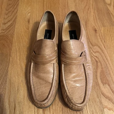Men’s VTG Pierre Cardin Tan Blonde Loafers Slip-On Shoes 10.5M Italy - Image 1 of 4
