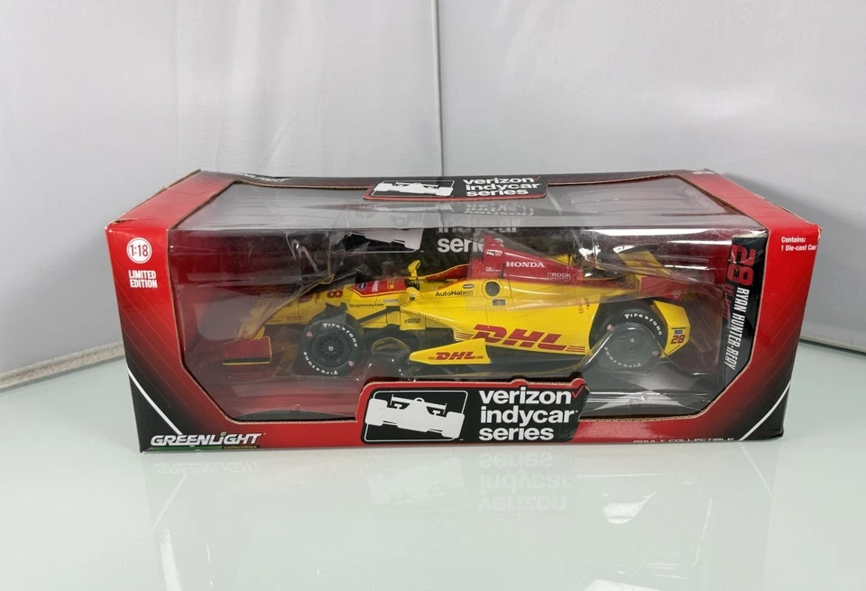 GreenLight Escala 1/18 Verizon IndyCar #28 Ryan Hunter-Reay DHL Honda Diecast Nuevo de Lote Antiguo Foto 1 de 4