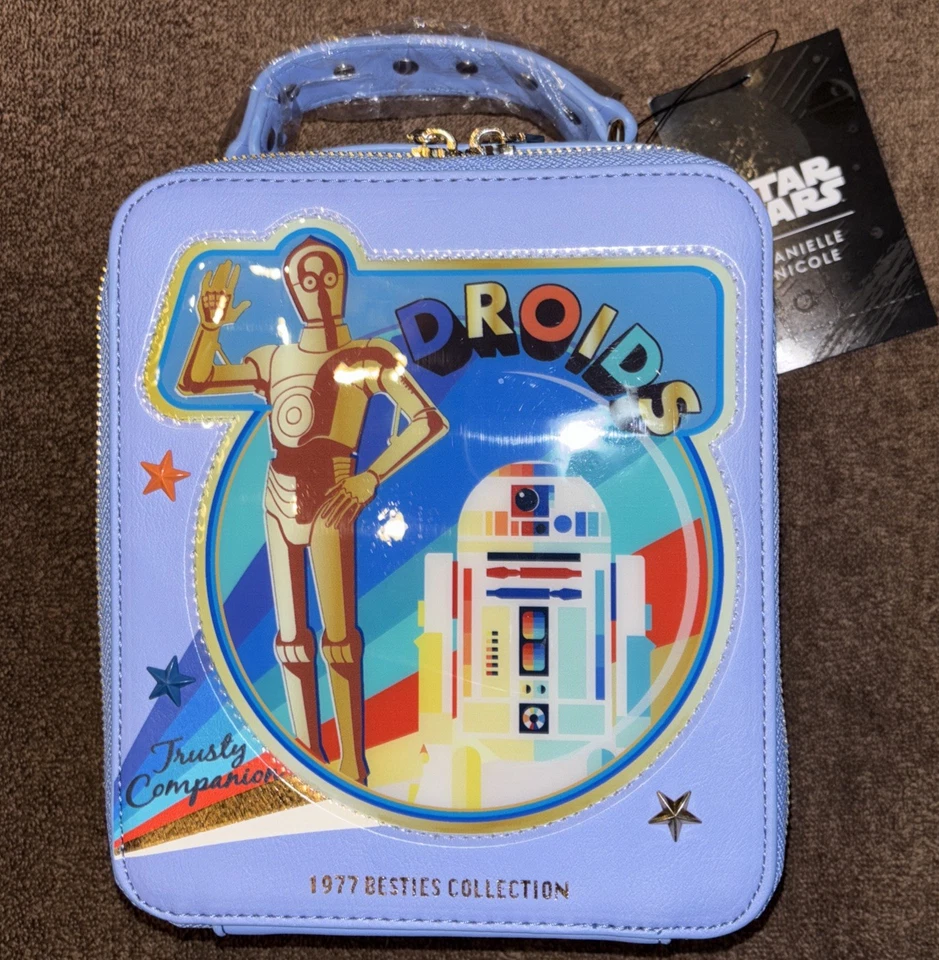 Danielle Nicole Star Wars Droids R2D2 C3PO Crossbody Bag Purse Top Handle NWT - Image 1 of 4