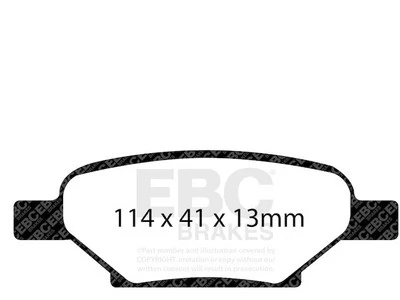 Комплект задних тормозных колодок для Pontiac G6 2005-2010 годов выпуска EBC 27532PCPS 2006 2007 2008 2009 годов выпуска - Изображение 1 из 4