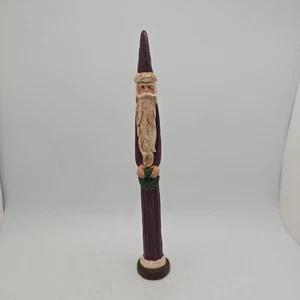 Corona di Natale Babbo Natale a matita disegnata Jim Shore vintage dipinta a mano firmata  - Foto 1 di 9