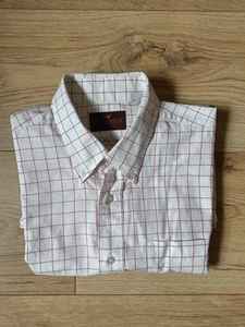 Laksen Mens Checked Pin Point Oxford Shirt XL Hunting Shooting Country Schoffel - Picture 1 of 6