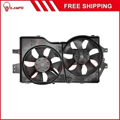 Fits 1996-1999 2000 Dodge Grand Caravan Radiator Condenser Cooling Fan Assembly - Изображение 1 из 4
