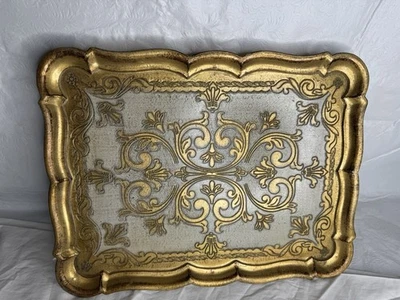 Florentine Gold Gilt Nesting Table Top MCM Hollywood Regency Italy No Legs** - Image 1 of 4