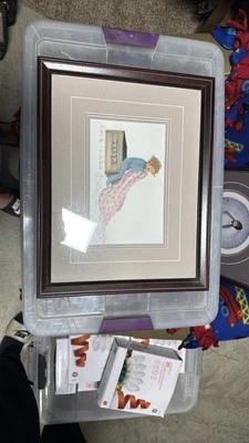 P Buckley Moss "My Blankie" матовый и профессиональный принт в рамке # 412/1000 - Изображение 1 из 3