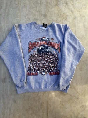 Suéter Cuello Redondo Denver Broncos Super Bowl XXXII Champs Talla XL EE. UU. De Colección   Foto 1 de 4