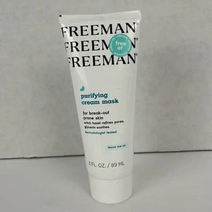Freeman Purifying Cream Facial Mask 3 fl oz Leave Me On! Refines Pores - Picture 1 of 6