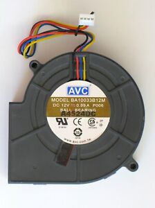 AVC CPU Cooling Fan, BA10033B12M, 12 VDC, 0.99 A, 4-Pin, 2 Mounting Screws, 👀🆗