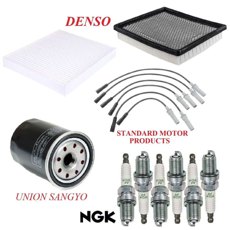 Tune Up Kit Filters Spark Plugs Wire For CHRYSLER TOWN & COUNTRY V6; 3.8L 08-09 - Image 1 of 1