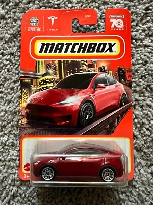 2023 Matchbox Tesla Model Y - Red - Image 1 of 2