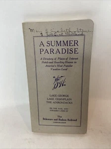 D&H RR "A Summer Paradise" Adirondacks Lake George Lake Champlain 1930 Booklet - Picture 1 of 8
