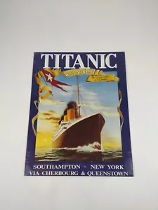 Insegna Vintage Titanic White Star Line Tin Metal - 1994 - 16" x 12,5" - Sigillata - Foto 1 di 6