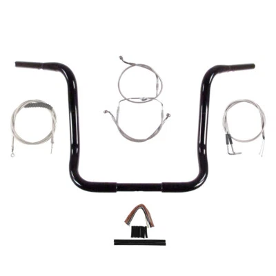 Kit de manillar colgante Ape 1990-1995 Harley Ultra Electra Glide 1 1/4" negro 16" Foto 1 de 4
