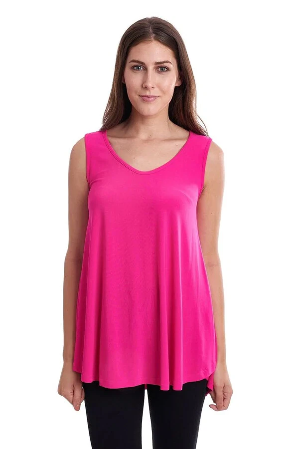 Camiseta sin mangas Joseph Ribkoff 191166 rosa brillante cami nueva con etiquetas 8 $128 AGOTADA Foto 1 de 1