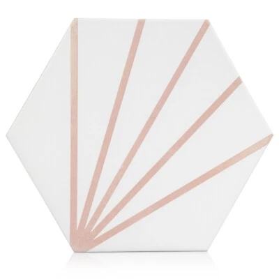Industry Tile 9x10 Palm Bays Hexagon Light Pink Porcelain Tile (8.08 Sq. ft/Box) - Image 1 of 4