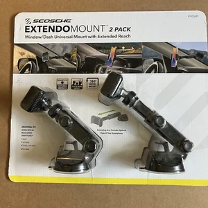 New Scosche ExtendoMount Window Dash Universal Cell Phone Mount | 2-Pack - Picture 1 of 10