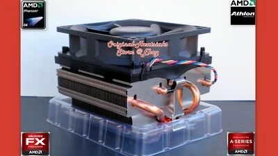 GENUINE AMD HEATSINK COOLING FAN FOR ATHLON 64 X2 4800-5000-5200-5400-5600 NEW! - Image 1 of 4