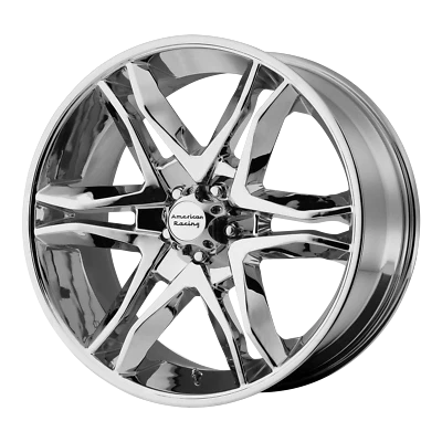 American Racing MAINLINE Chrome 18x8.5" Rim Chevy GM for Toyota 6X5.5+30 off, Ea Foto 1 de 3