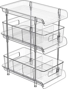 3-layer transparent multi-purpose storage box Skin care cosmetics medicine box - Picture 1 of 21
