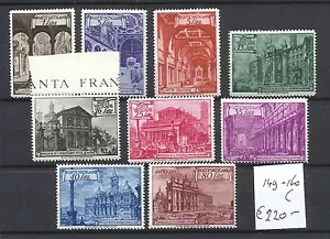 Vaticano @ 1949 Michel 149-160 C Mnh V.F € 220,00 @ IVA 12 - Foto 1 di 1